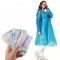 Unisex Disposable Waterproof Emergency Raincoat, Rain Poncho, Portable Rain Card For Outdoor Activities Camping, Hiking, Sports, Heavy Rain for Kids Adults
