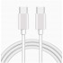 Google Pixel Type C to Type C Mobile Data Charging Cable for Pixel 8 Pro/8/8A/7 Pro/7/7A/6 Pro/6/6A/5/Chrome Book Laptop/Buds/and Other USB C Device Support for Nothing phone 2/1, 30W - White