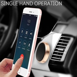 Magnetic Car Dashboard Mount Mobile Phone Holder with Metal Body