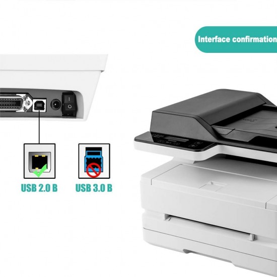 Printer cable Scanner Cable A Male to B Male Compatible for HP, Canon, Brother, Lexmark, Samsung, Epson, Dell, Xerox, Samsung and More Printers Printer cable Scanner Cable A Male to B Male Compatible for HP, Canon, Brother, Lexmark, Samsung, Epson, Dell, Xerox, Samsung and More Printers