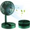Mini Foldable USB Rechargeable Desk Fan Electric Desktop Fan Adjustable & Portable for Travel Silent Table Top Personal Fan for Bedside Office Table, Home, Kitchen