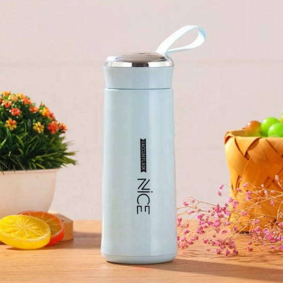 Nice Glass Water Bottle-400ML Hot and Cold Beverage for School, College, Home, Gym Multicolour Nice Glass Water Bottle-400ML Hot and Cold Beverage for School, College, Home, Gym Multicolour