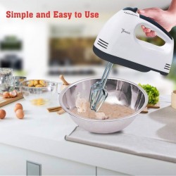 7-Speed Super Hand Mixer Blender 260-Watt Electric Hand | with 2xWhiskers & 2xBeaters 
