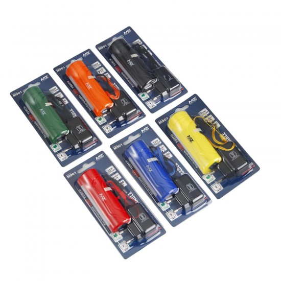 MZ M901 (RECHARGEABLE LED TORCH) 12W Laser + 7 SMD COB, 1200mAh Battery Torch (Multicolor)
