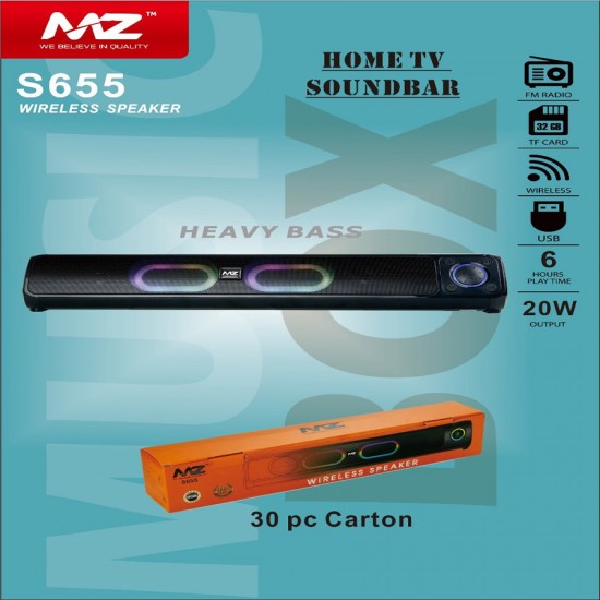 MZ Bluetooth Speaker Sound Bar S655