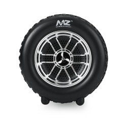 MZ Turbo Blast Wireless Speaker - High-Performance Portable Bluetooth Audio with Tire Design, Deep Bass, and 360-Degree Sound