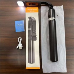 R1S-L Selfie Stick with Tripod Stand Rechargeable Bluetooth Remote Selfie Stick
