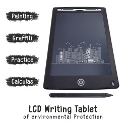 8.5 Inch LCD Writing Tablet E-Notepad Ruff Pad Doodle Board Drawing Tablet, Erasable Reusable Electronic Drawing Pads, Educational and Learning Tool for 3-6 Years Old Boy & Girls (Multicolor)
