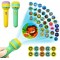 Mini Slide Projector Flashlight Torch with 24 Pattern, Kids Projection Light Toy Slide Flashlight Lamp Education Learning Night Light Before Going to Bed