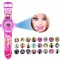 Disney Barbie Princess Toy and Games Projector Automatic Digital Light Display 24 Images Barbie Wrist LED Girl's Watch for Birthday Christmas (Pink)